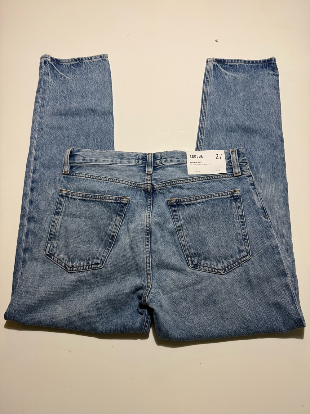 Agolde Women's Straight Leg Jeans - Light Blue Wash